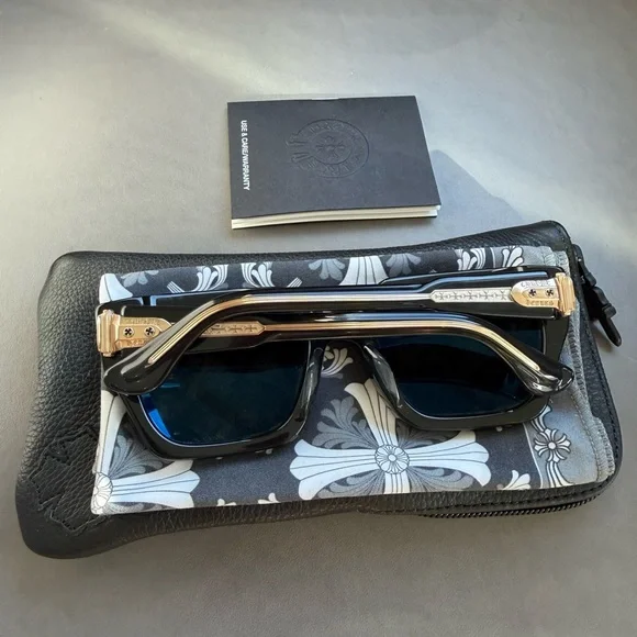 Chrome Hearts
Chrome Hearts Jelly & Jam Shades
Black Sunglasses with Case - Picture 2 of 7